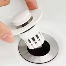 QuickSeal Pop-Up Drain Filter Plug for Washbasin