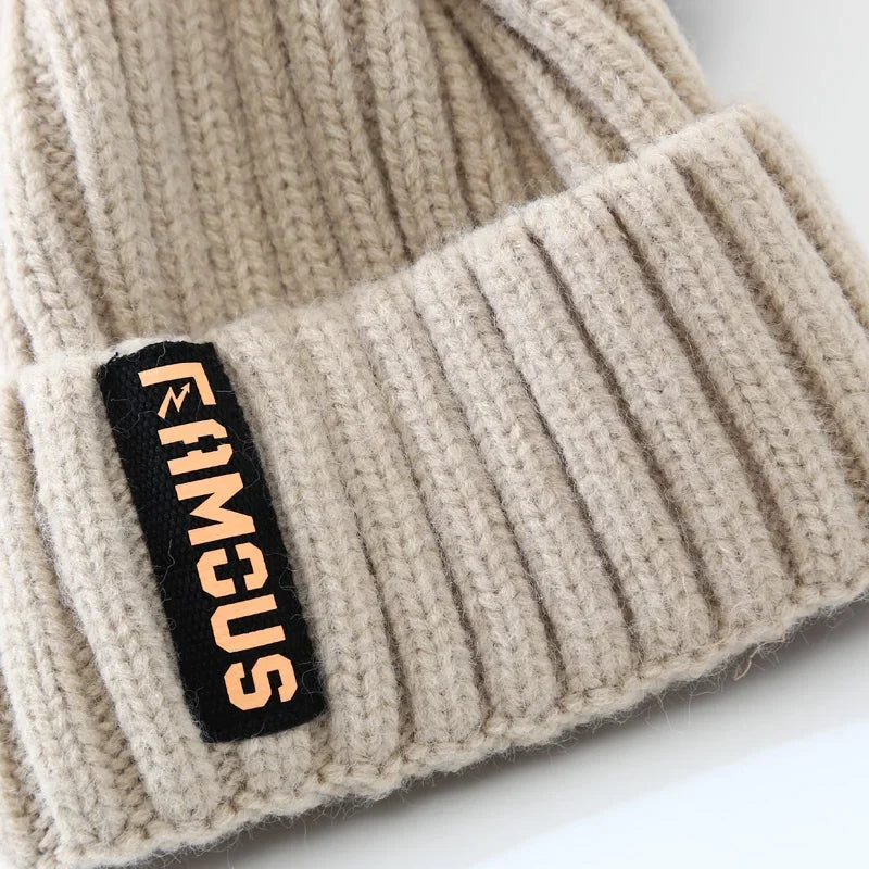 Soft Crochet Knit Beanie Winter Hat for Men Women – Unisex Solid Color Cold Weather Cap