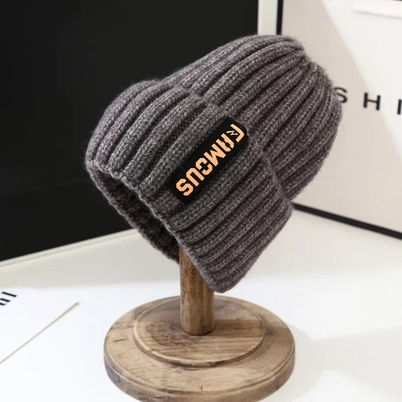 Soft Crochet Knit Beanie Winter Hat for Men Women – Unisex Solid Color Cold Weather Cap