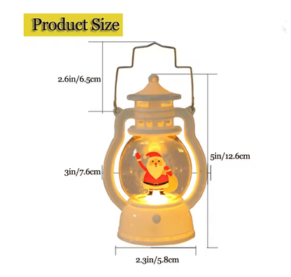FestiveGlow Battery LED Santa Snowman Lantern 2