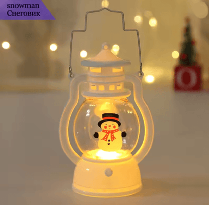 FestiveGlow Battery LED Santa Snowman Lantern 5
