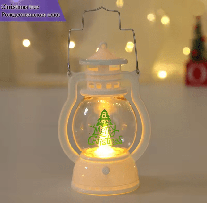 FestiveGlow Battery LED Santa Snowman Lantern 6