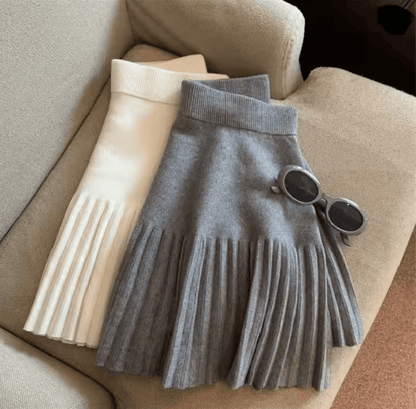 Sweet Knit Pleated Mini Skirt 2