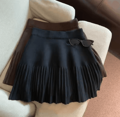 Sweet Knit Pleated Mini Skirt 3