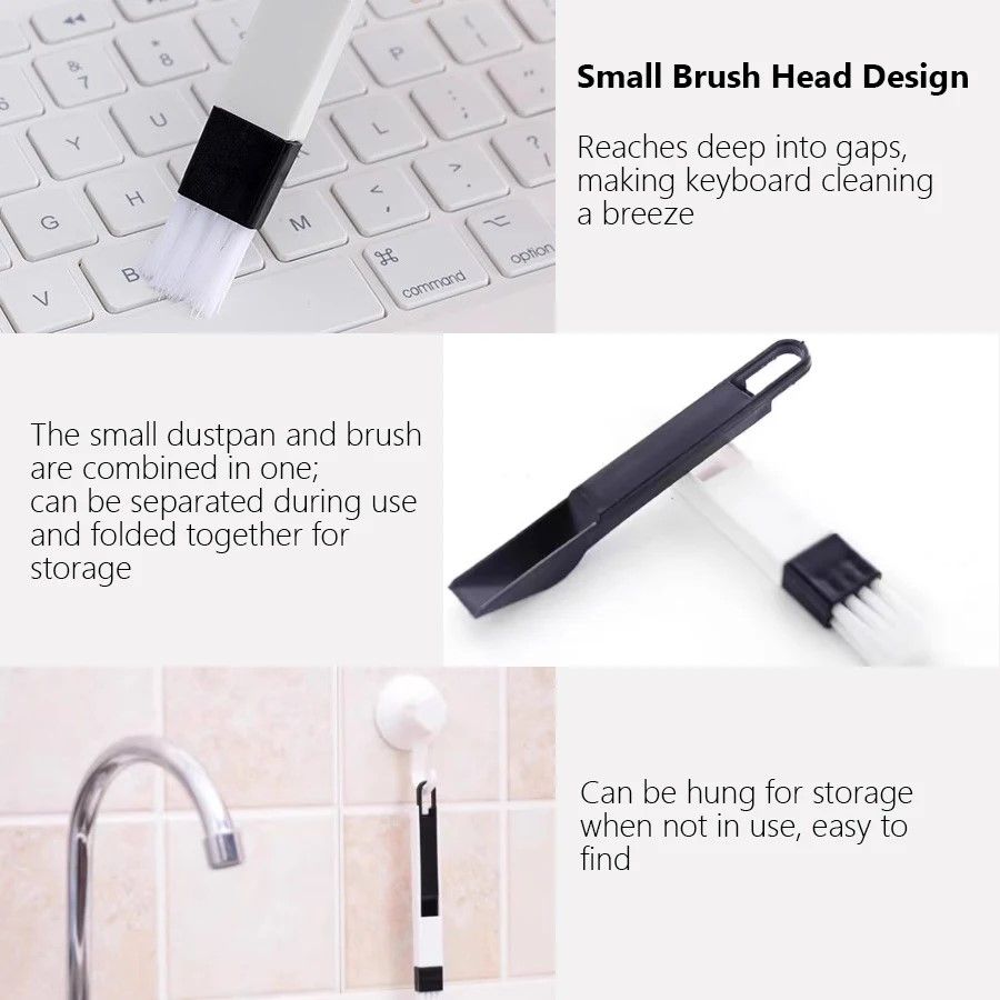 SpruceTrack 2in1 Crevice  Groove Cleaning Brush Door Window  Keyboard Cleaner 1