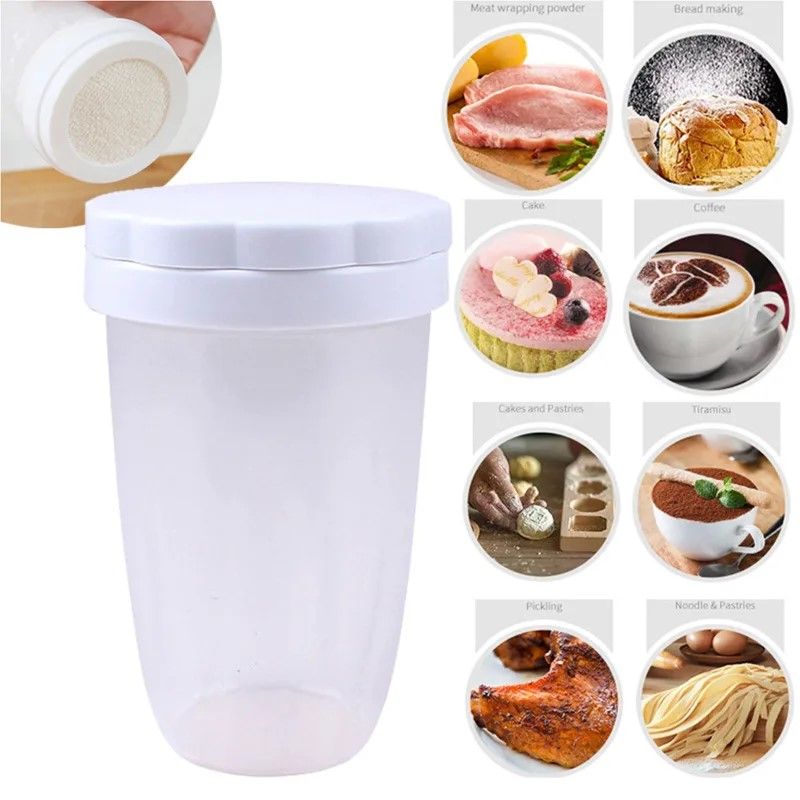 Professional Baking Powder Sugar Shaker  Flour Dispenser Tool 4