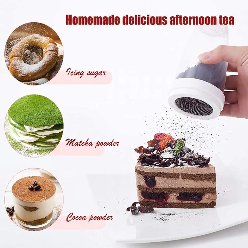 Professional Baking Powder Sugar Shaker  Flour Dispenser Tool 3