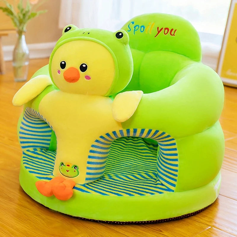 Soft And Comfortable Baby Seat Cover Cute Animal Plush Baby Feeding Chair Without Filling Cotton 3