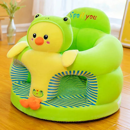 Soft And Comfortable Baby Seat Cover Cute Animal Plush Baby Feeding Chair Without Filling Cotton 3