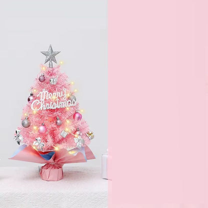 Pink Christmas Tree Xmas Tree Desktop Ornament Christmas Decorations For Home Navidad Noel New Year 6