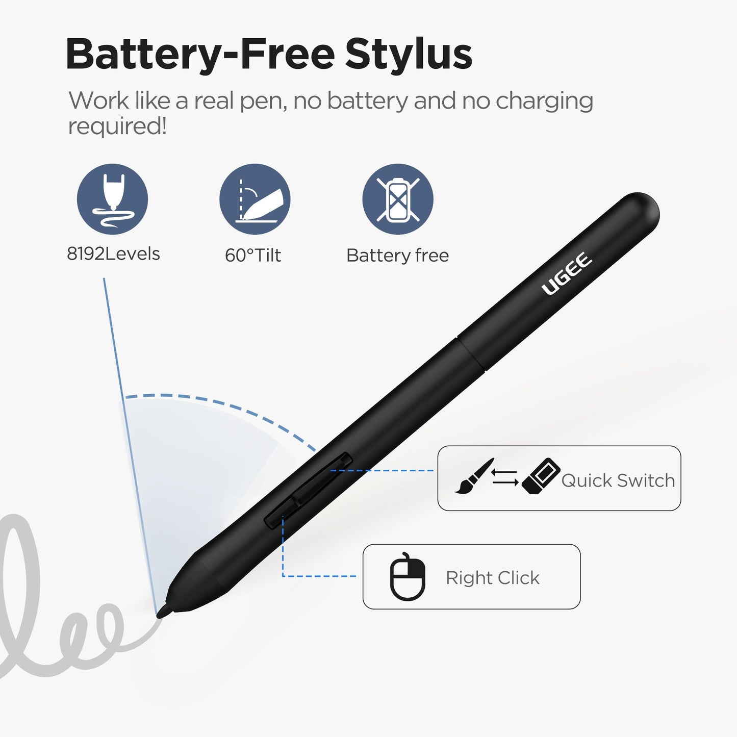UGEE S640 Drawing Tablet  6 Inch Pen Pad With 8192 Pressure Stylus For Android Windows Mac 2