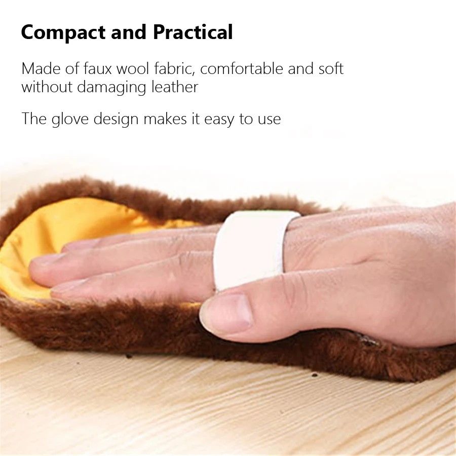 Leather Shine Pro Glove  Multifunctional Shoe Polishing  Cleaning Cloth 2