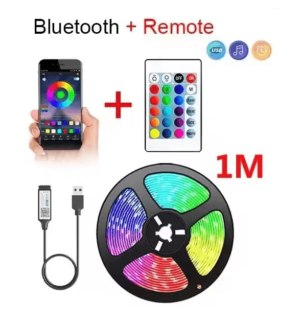 GlowFlex USB RGB LED Strip Light 6