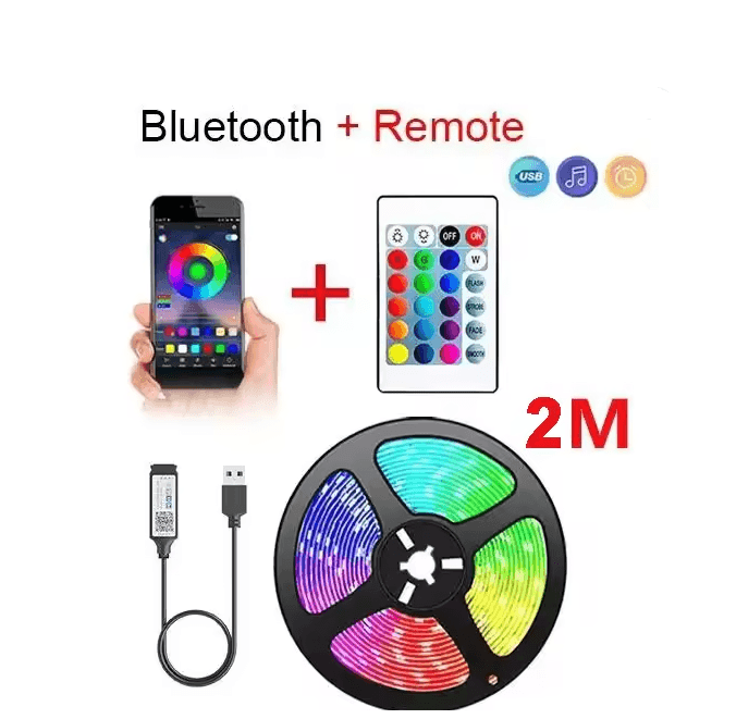GlowFlex USB RGB LED Strip Light 7