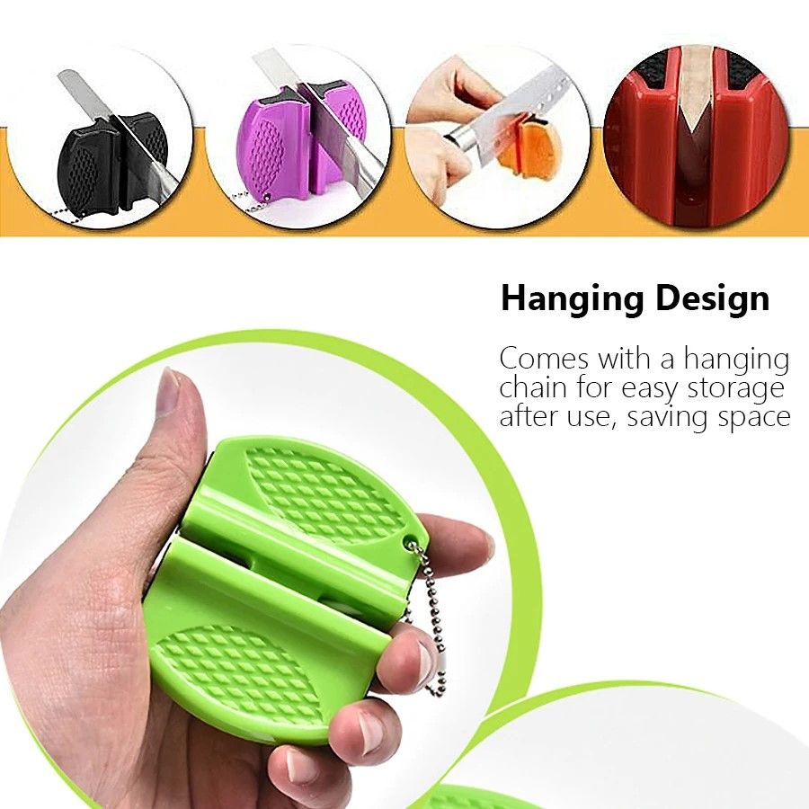 PrecisionEdge Mini DualSide Knife Sharpener  Portable Outdoor  Kitchen Edge Rescue 2