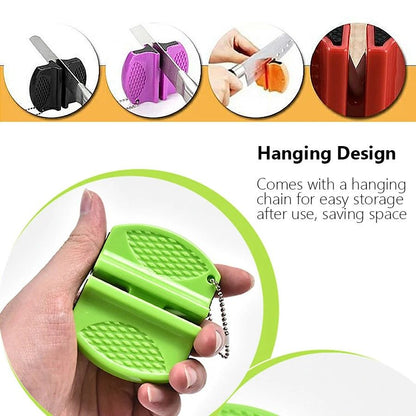 PrecisionEdge Mini DualSide Knife Sharpener  Portable Outdoor  Kitchen Edge Rescue 2