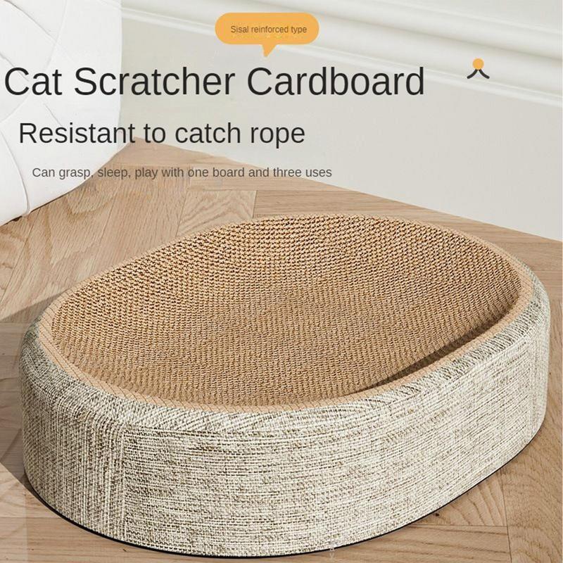 Cat Accessories Cat Scratching Board Protect Your Sofa Durable Sisal Weaving Wearresistant Cat Nest 2
