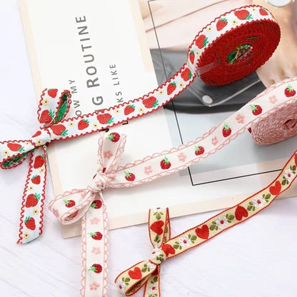 ArtisanWeave Jacquard Embroidered Ribbon (39 in) for DIY Hair Accessories & Gift Wrap