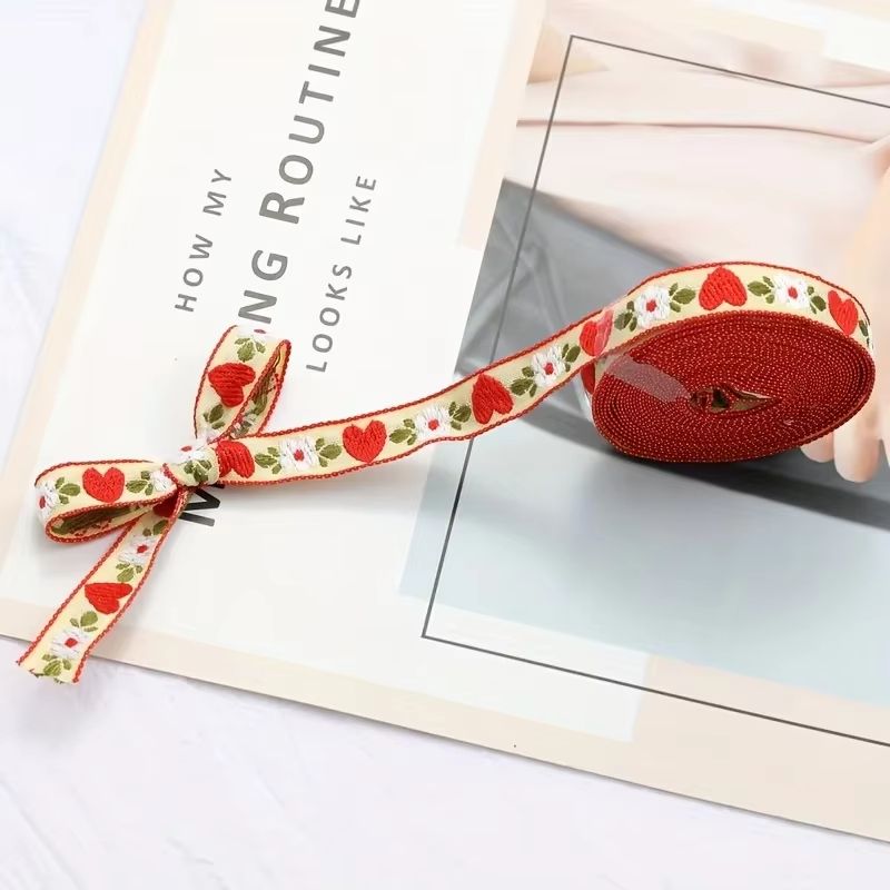 ArtisanWeave Jacquard Embroidered Ribbon 1 M For DIY Hair Accessories  Gift Wrap 2