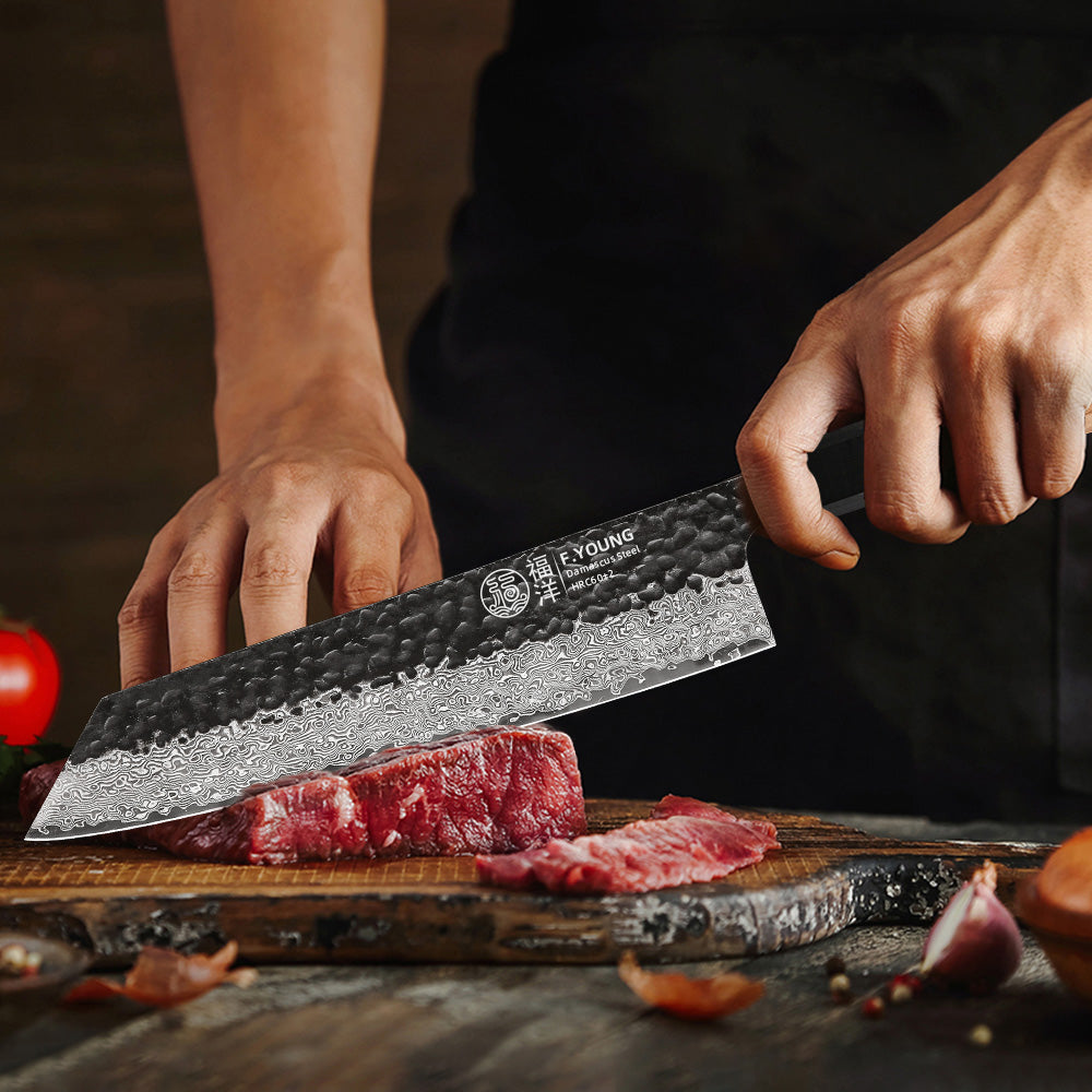 Damascus Steel Kiritsuke Knife Sharp Meat Vegetable Cleaver Handmade Japanese Chef Knives 1