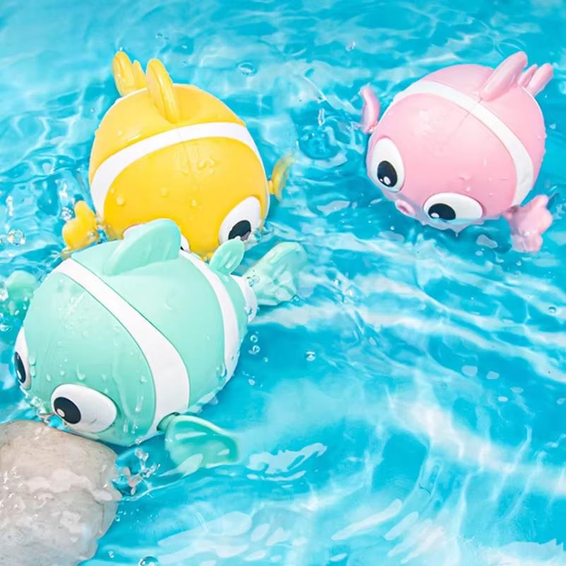 SplashBuddy Wind-Up Floating Animal Bath Toy – Cute Swimming Fish & Friends for Toddlers