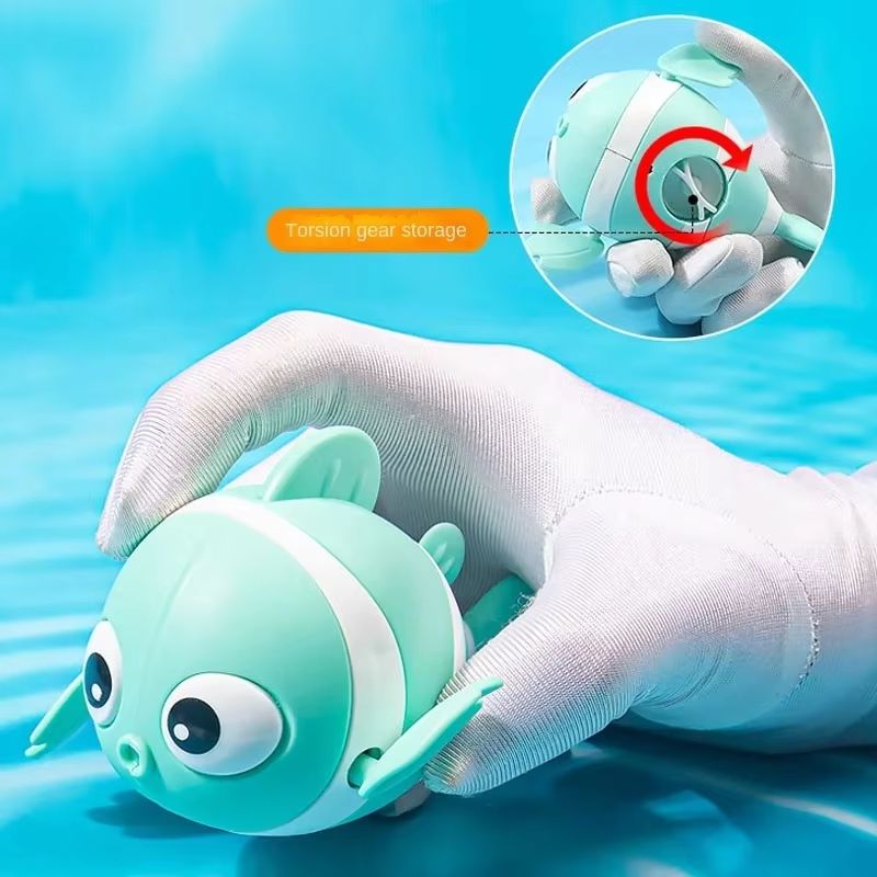 SplashBuddy WindUp Floating Animal Bath Toy  Cute Swimming Fish  Friends For Toddlers 2