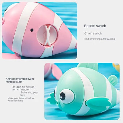 SplashBuddy WindUp Floating Animal Bath Toy  Cute Swimming Fish  Friends For Toddlers 3