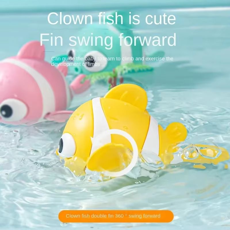 SplashBuddy WindUp Floating Animal Bath Toy  Cute Swimming Fish  Friends For Toddlers 4