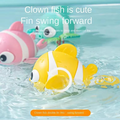 SplashBuddy WindUp Floating Animal Bath Toy  Cute Swimming Fish  Friends For Toddlers 4
