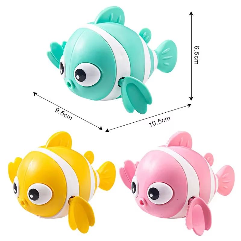 SplashBuddy WindUp Floating Animal Bath Toy  Cute Swimming Fish  Friends For Toddlers 5