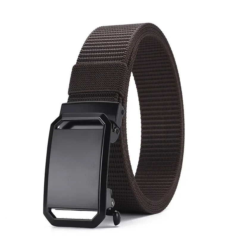 New Automatic Buckle Belt Canvas Tactical Military Work Wear