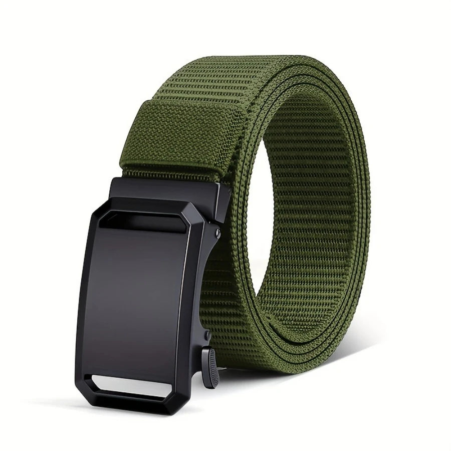 New Automatic Buckle Belt Canvas Tactical Military Work Wear