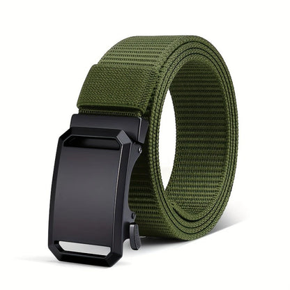 New Automatic Buckle Belt Canvas Tactical Military Work Wear