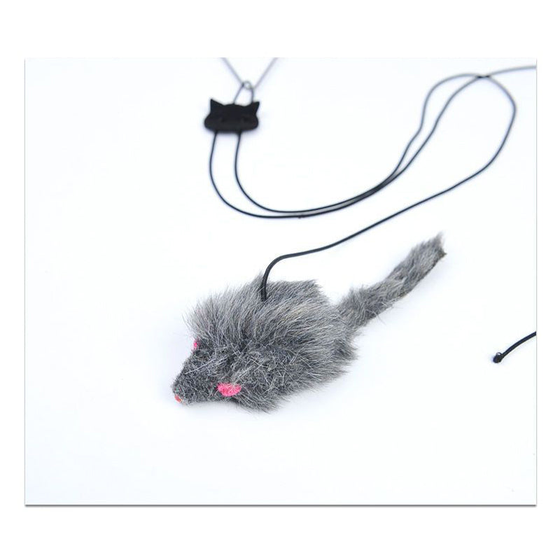 Best Hanging jumping toy cat relief for boredom, Elastic cat stick elastic clip door swing, Hanging door mouse teasing