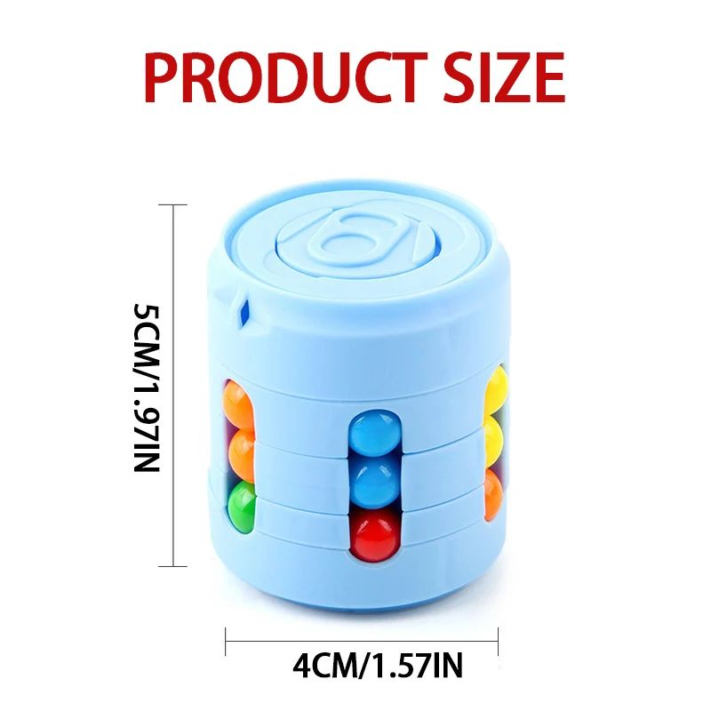 Magic Colorful Beans Fidget Spinner, Stress Relief Decompression Tool for Children and Adults