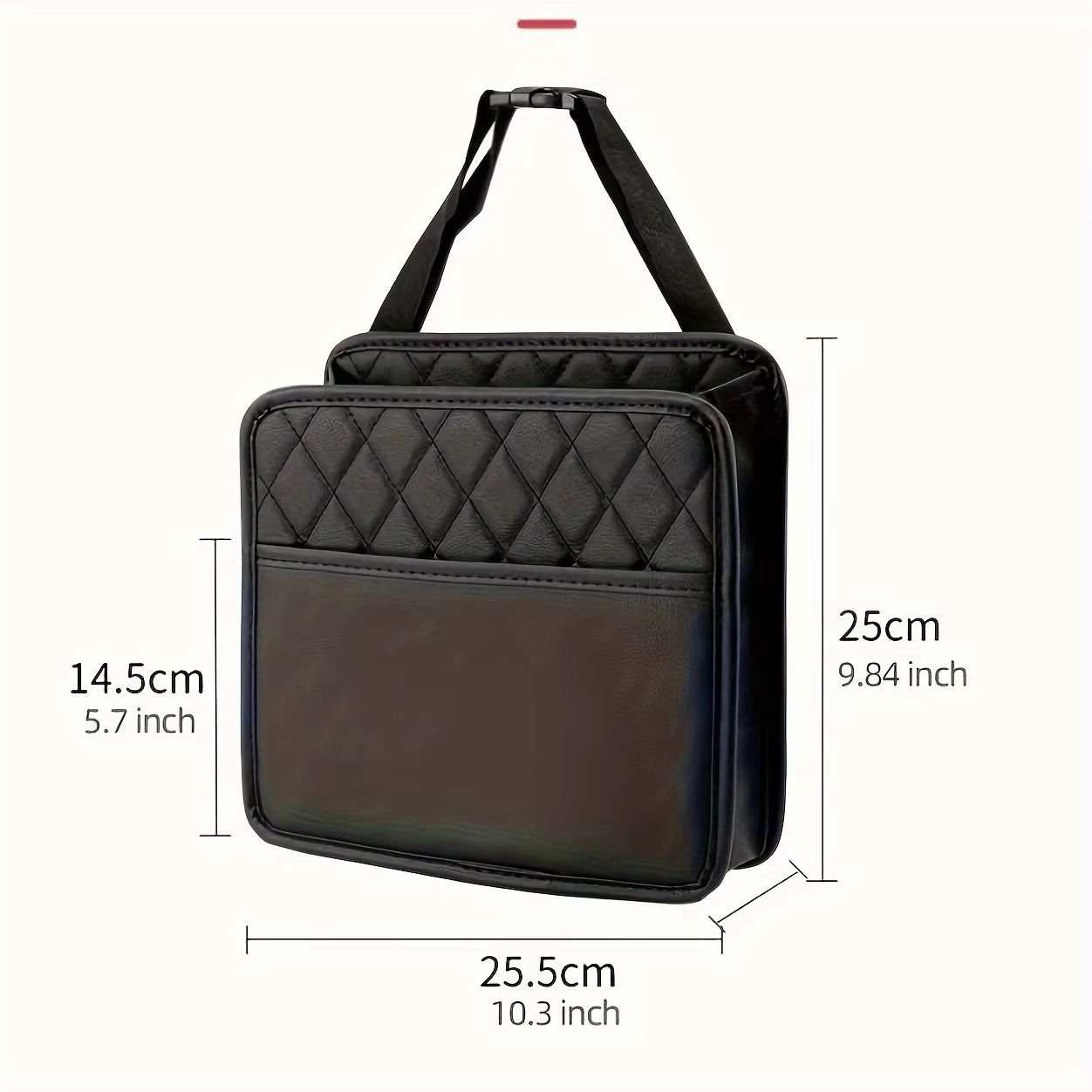 SupremePU Universal Car Seat Storage Bag  Premium Synthetic Leather Organizer 2