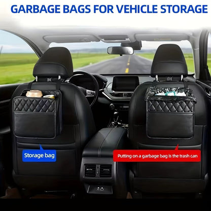 SupremePU Universal Car Seat Storage Bag  Premium Synthetic Leather Organizer 5