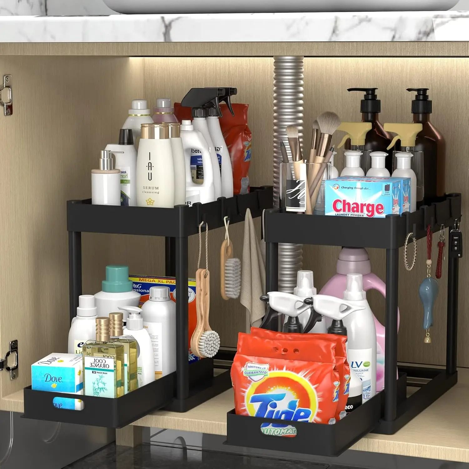 Double Tier Sink Storage Rack 1