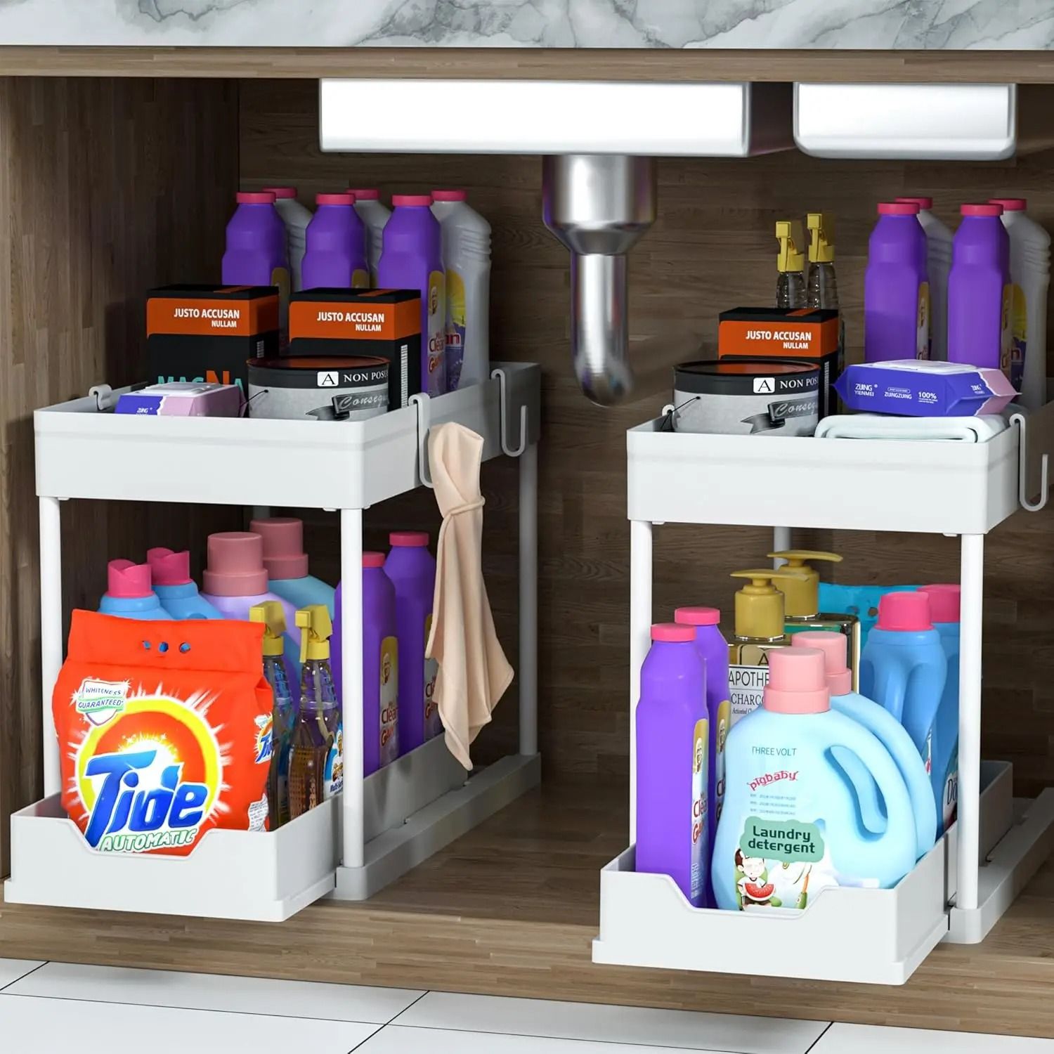 Double Tier Sink Storage Rack 7
