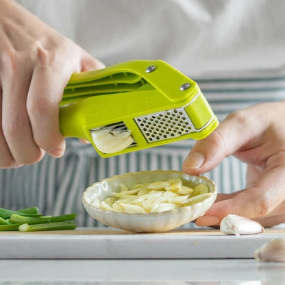 Garlic Press And Garlic Slicer 2 In 1 Manual Kitchen Tool 2