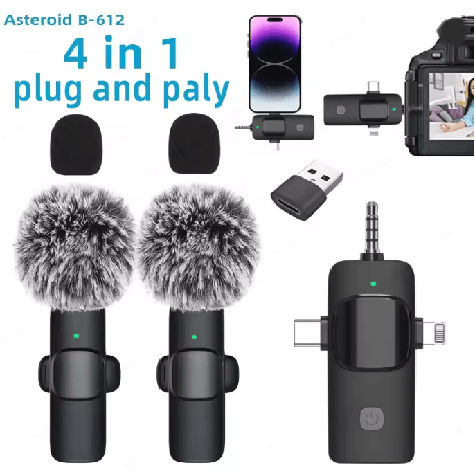 ClearWave 4 In 1 Wireless Lavalier Microphone