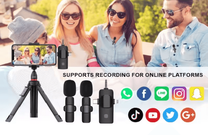 ClearWave 4 In 1 Wireless Lavalier Microphone 2