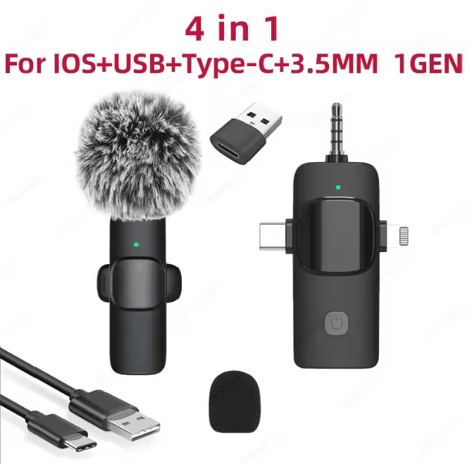 ClearWave 4 In 1 Wireless Lavalier Microphone 5