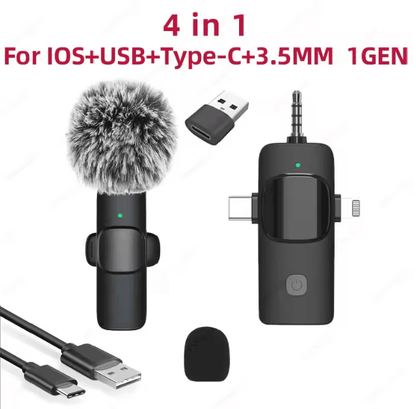 ClearWave 4 In 1 Wireless Lavalier Microphone 5