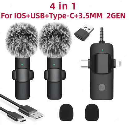 ClearWave 4 In 1 Wireless Lavalier Microphone 6