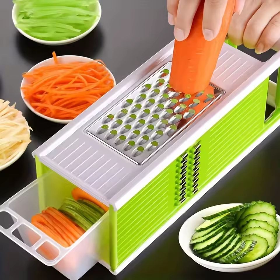 Multifunctional Vegetable Chopper and Slicer with Container