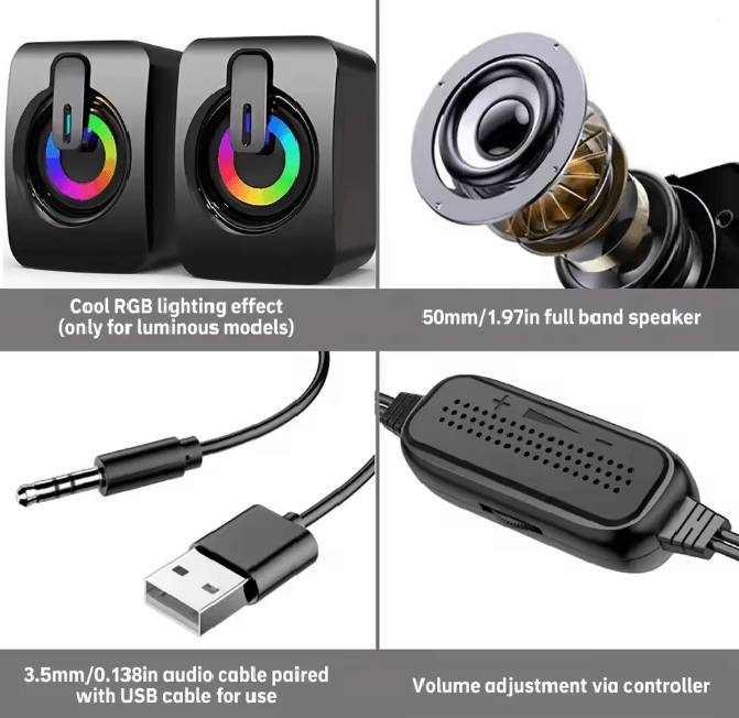 ClearTone USB Desktop Computer Speakers 2