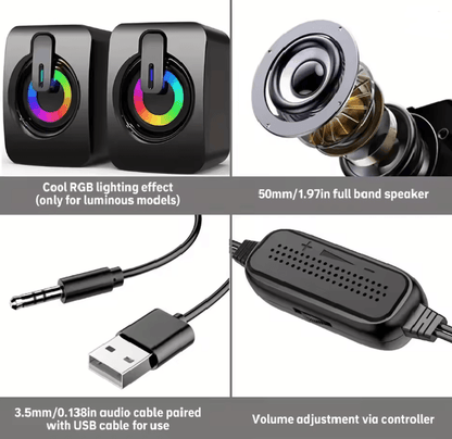 ClearTone USB Desktop Computer Speakers 2