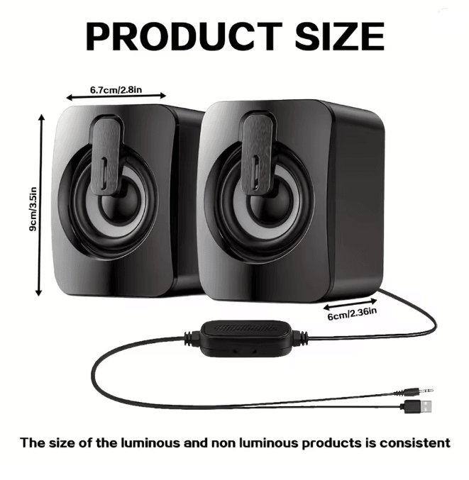 ClearTone USB Desktop Computer Speakers 3