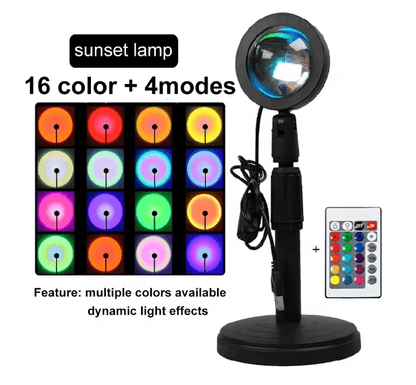 SunGlow 360 LED Sunset Projection Lamp 4